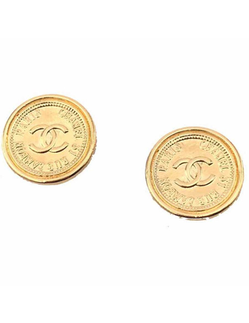 Boucles d'oreille CHANEL pièces "31 rue Cambon Paris"