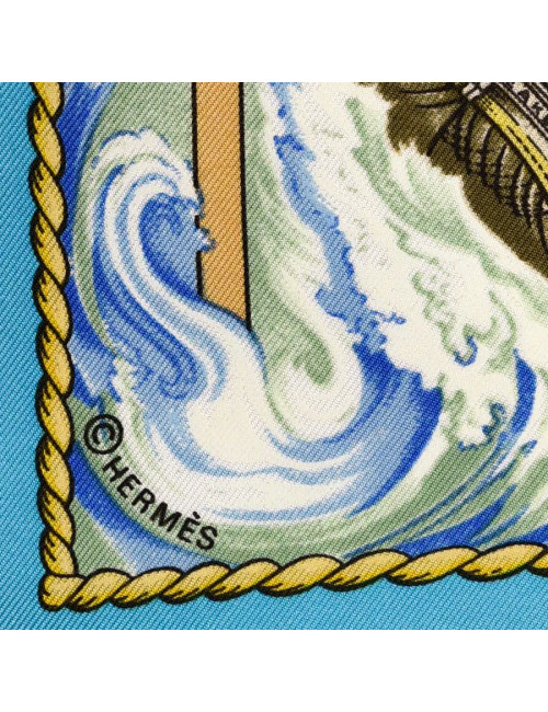 Carré HERMES Vive le vent en soie