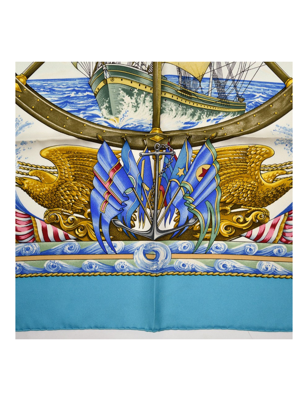 Carré HERMES Vive le vent en soie