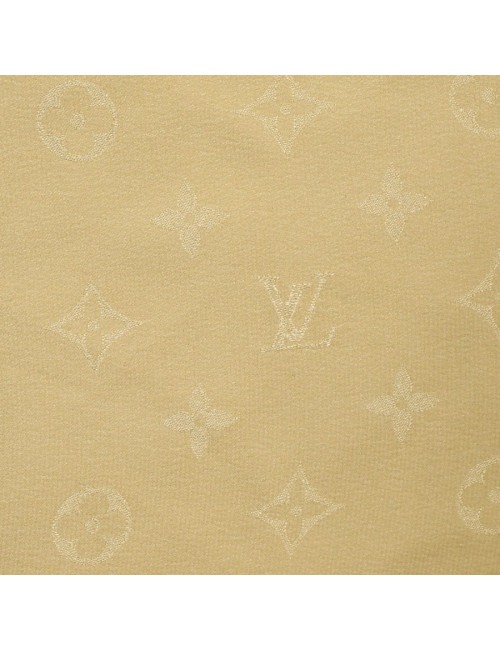Carré LOUIS VUITTON en soie beige