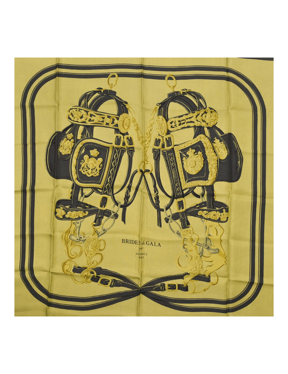 Carré HERMES "Brides de Gala" 100 % soie