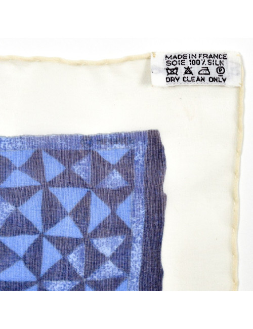Carré HERMES soie bleue