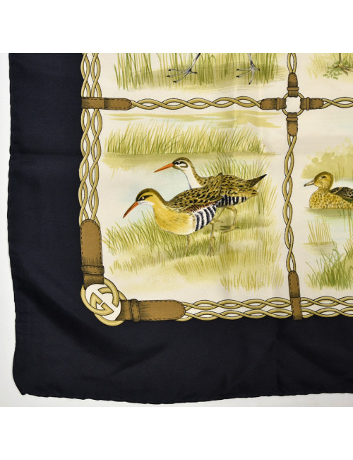 Carré GUCCI chaine et oiseaux