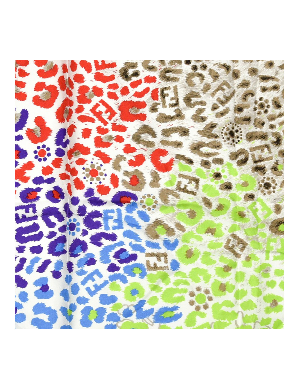 Carré fleuri FENDI soie