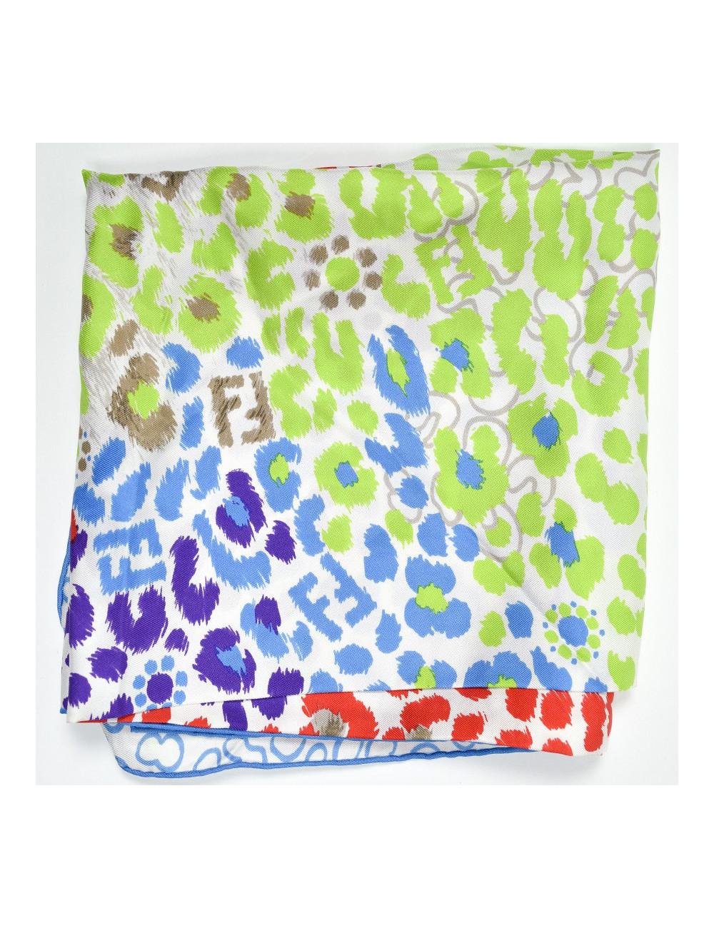 Carré fleuri FENDI soie