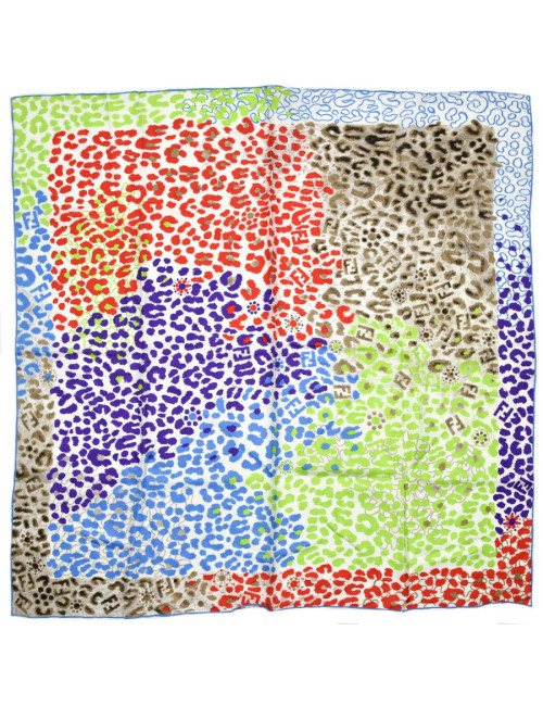 Carré fleuri FENDI soie