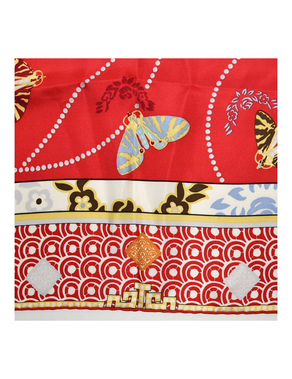 Petit carré Cartier rouge 