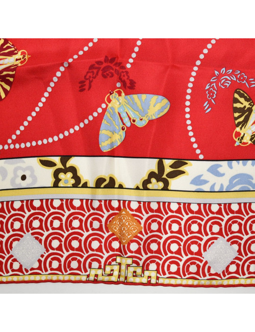 Petit carré Cartier rouge 