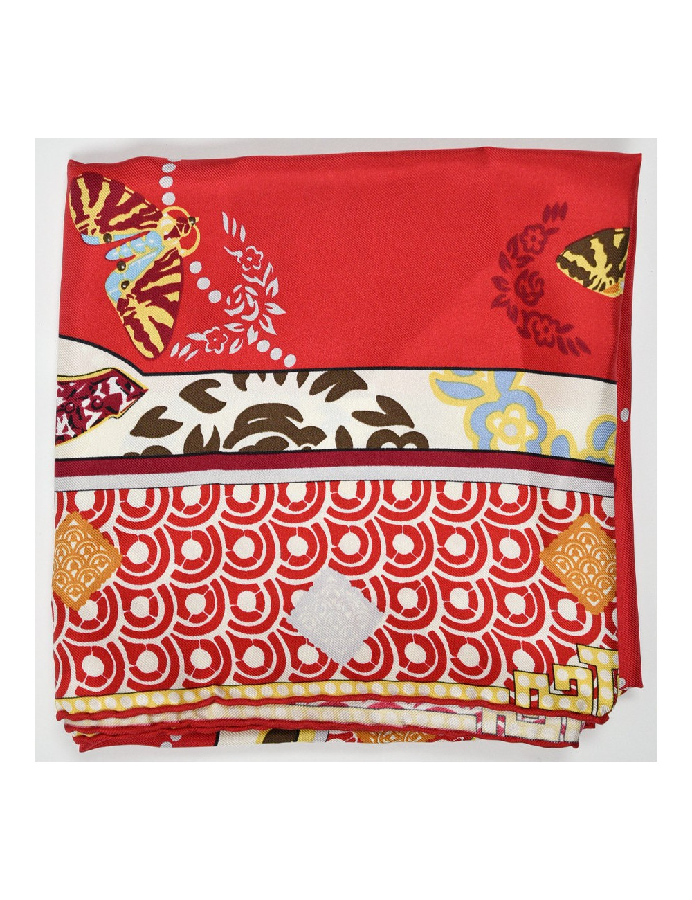 Petit carré Cartier rouge 