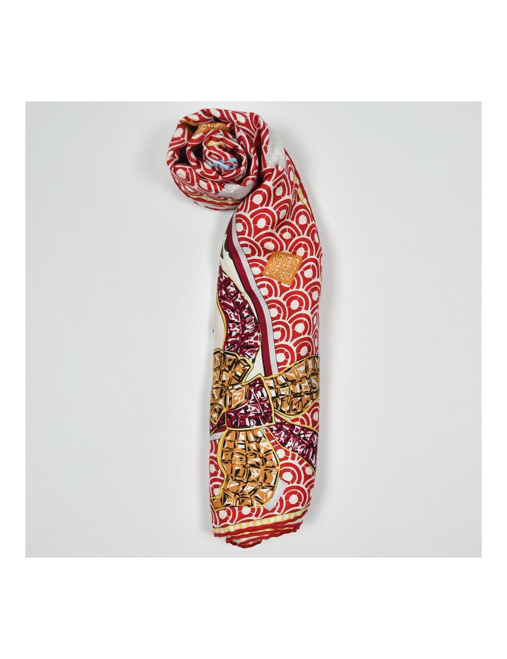 Petit carré Cartier rouge 