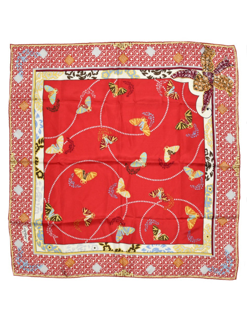 Petit carré Cartier rouge 