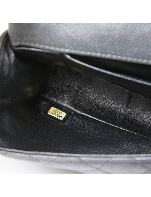 Sac baguette CHANEL cuir grainé