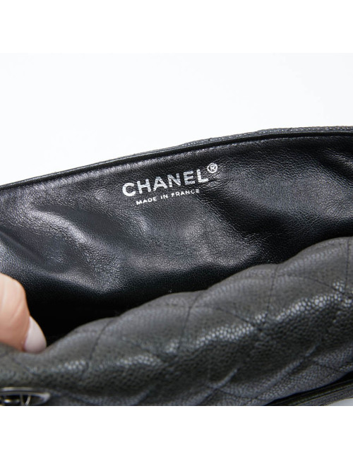 Sac baguette CHANEL cuir grainé