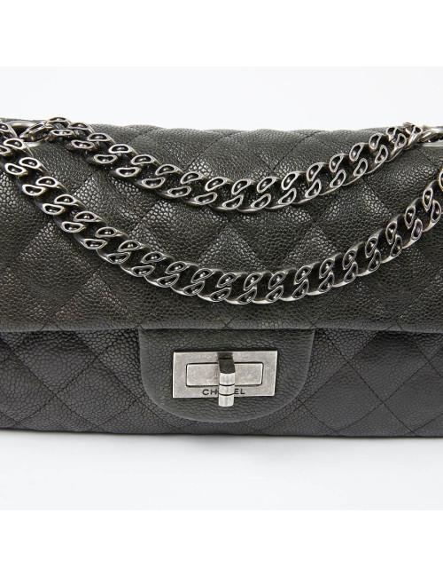 Sac baguette CHANEL cuir grainé