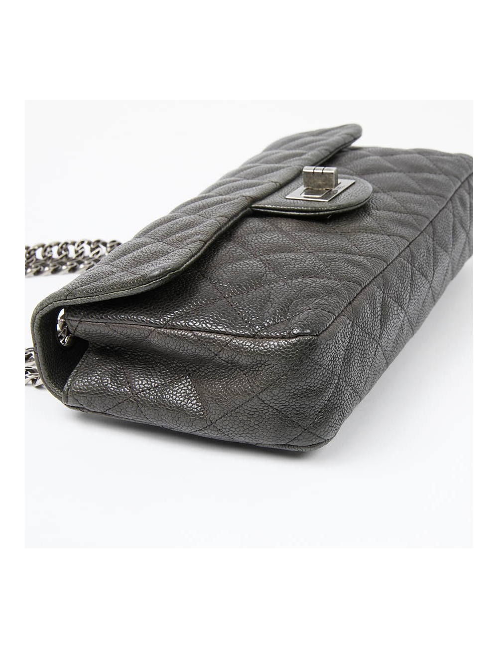 Sac baguette CHANEL cuir grainé