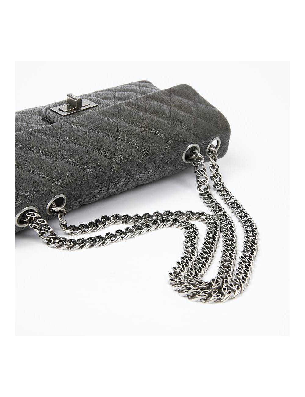 Sac baguette CHANEL cuir grainé