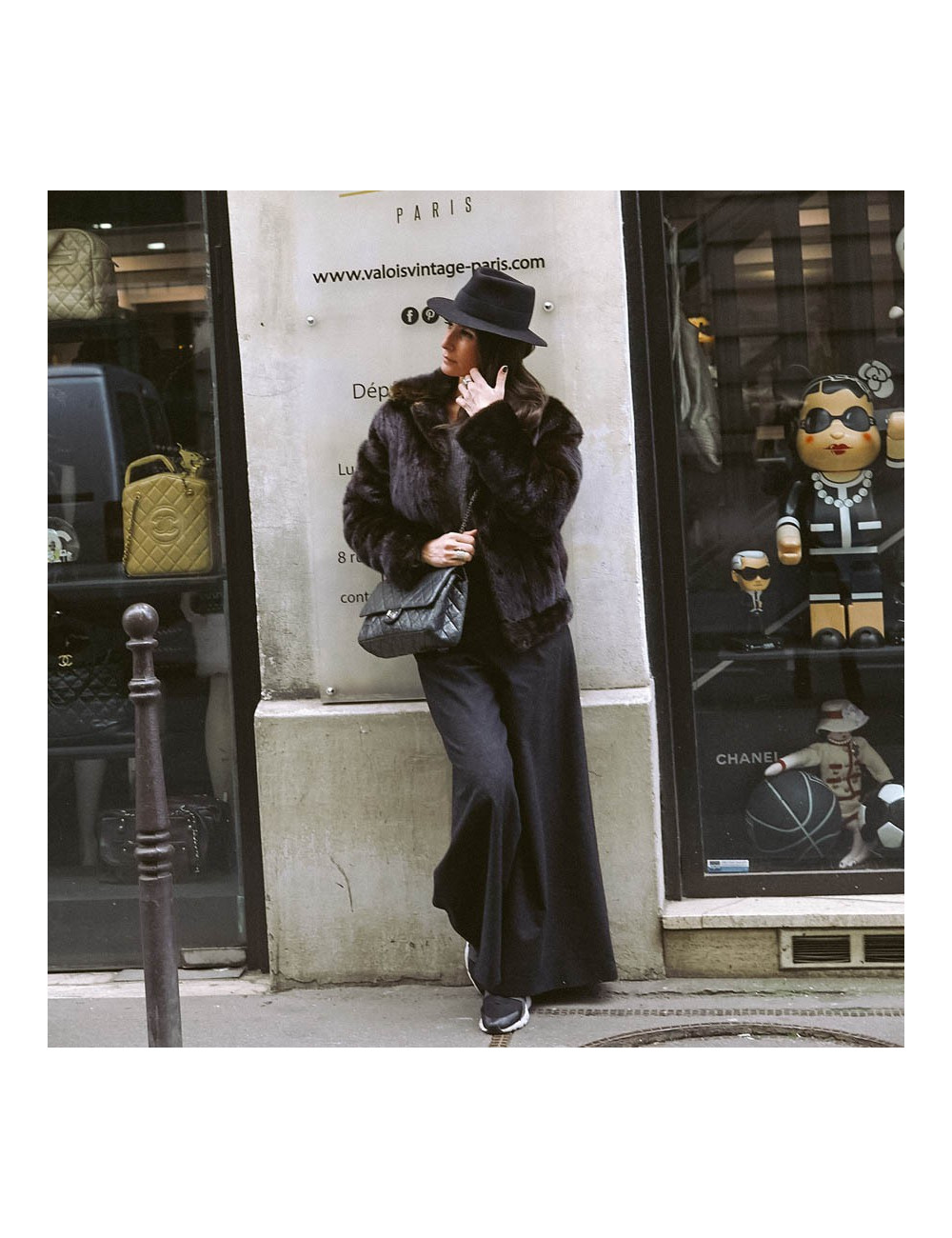 2.55 CHANEL gris  métallisé foncé