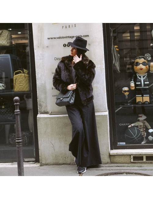 2.55 CHANEL gris  métallisé foncé