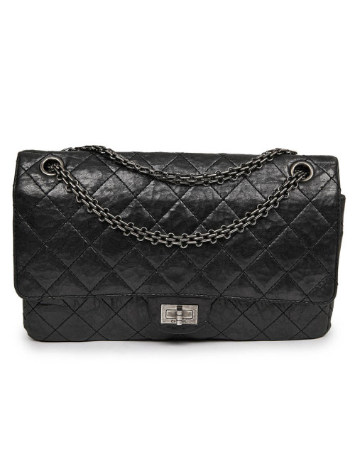2.55 CHANEL gris  métallisé foncé