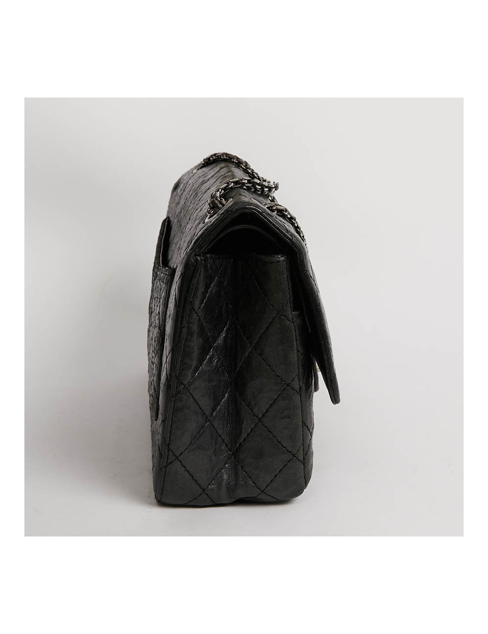 2.55 CHANEL gris  métallisé foncé