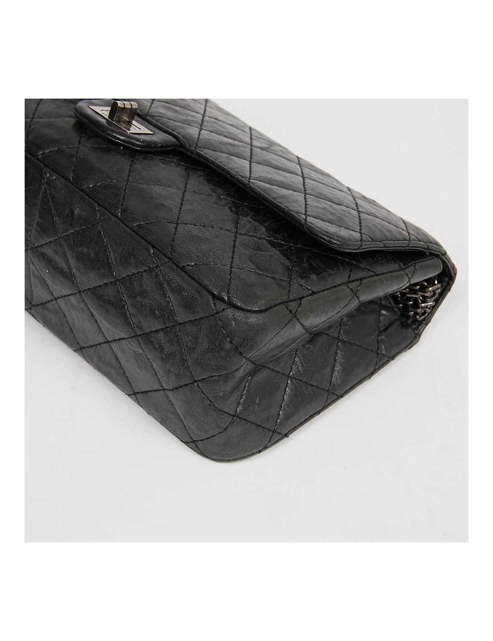 2.55 CHANEL gris  métallisé foncé