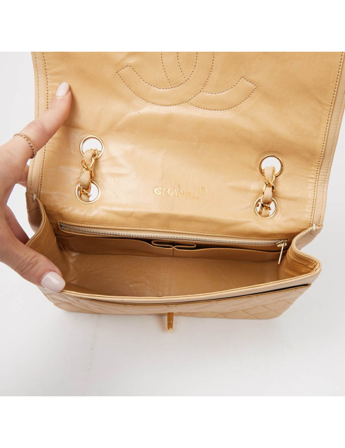 CHANEL Sac à main beige