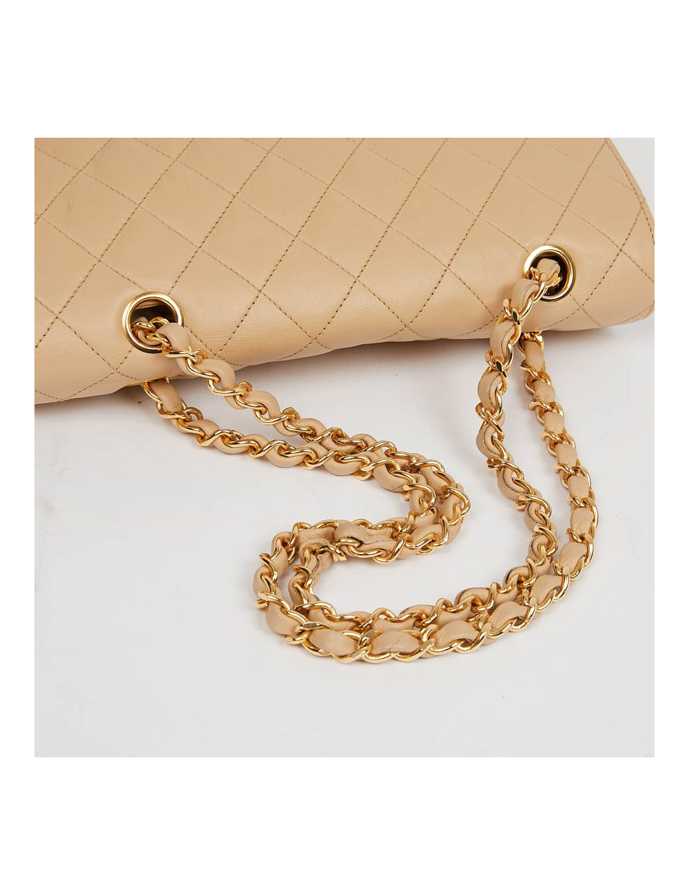 CHANEL Sac à main beige