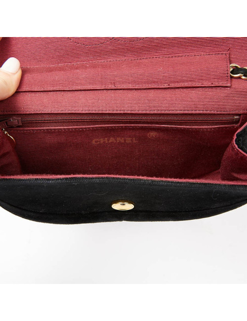 Sac du soir CHANEL velours noir