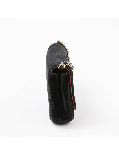 Sac du soir CHANEL velours noir Vintage