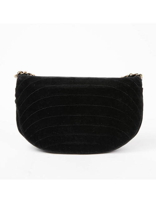 Sac du soir CHANEL velours noir Vintage