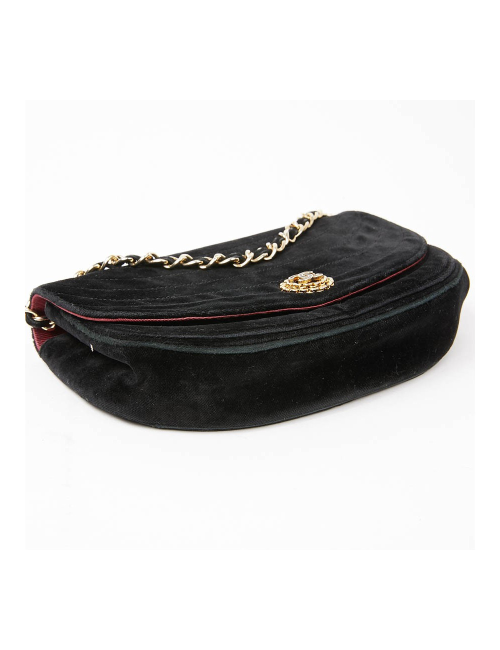 Sac du soir CHANEL velours noir