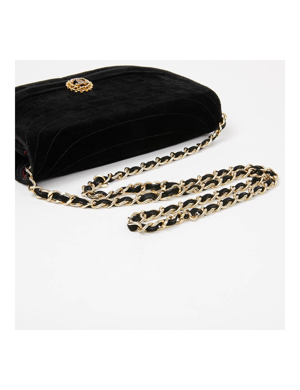 Sac du soir CHANEL velours noir