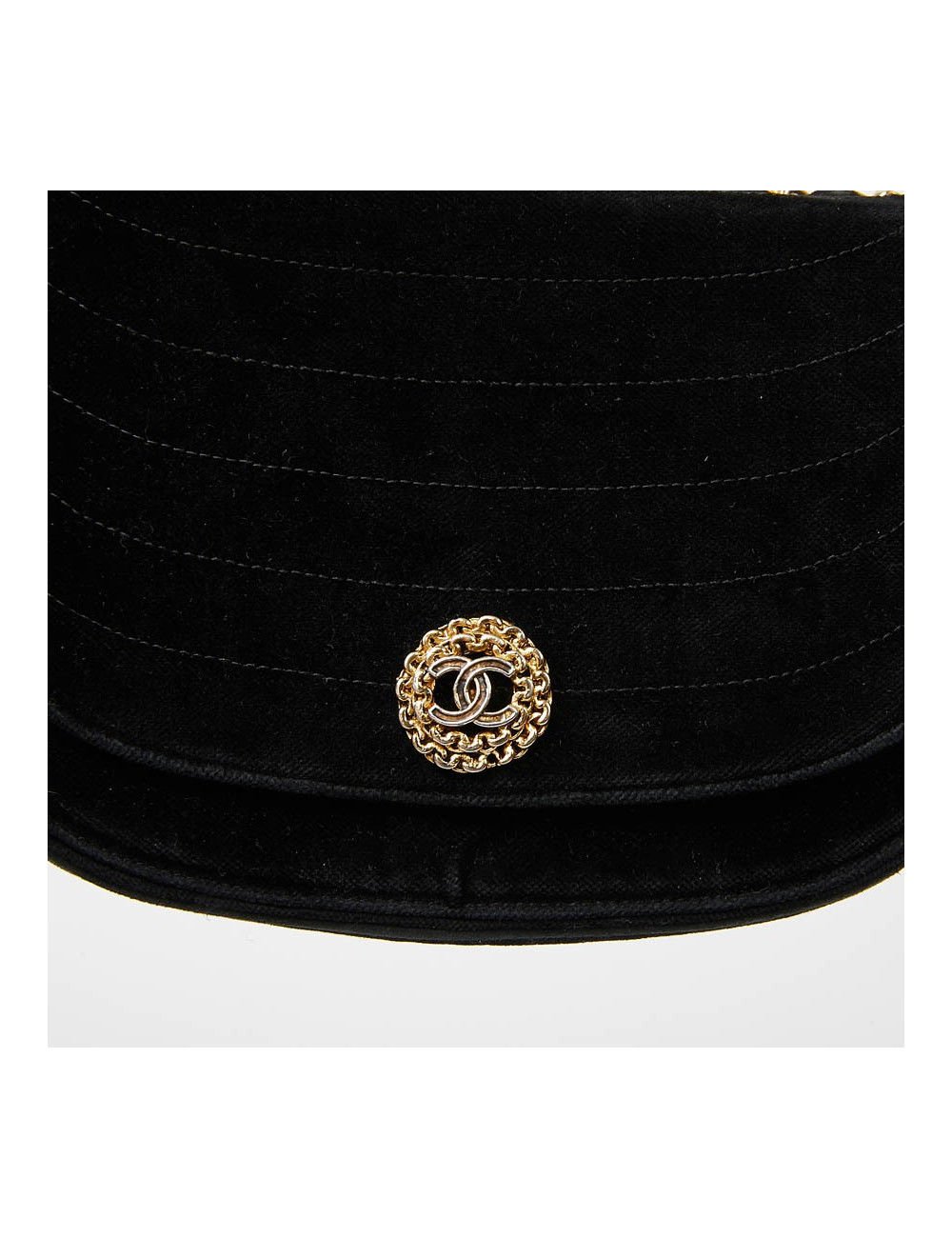 Sac du soir CHANEL velours noir