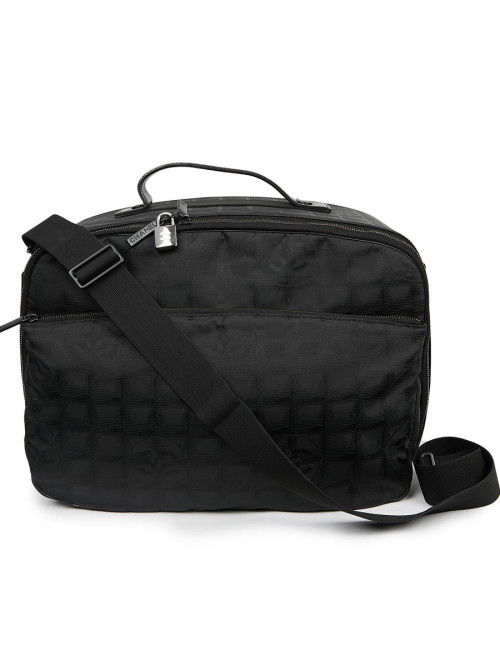 Vanity case CHANEL toile noire monogramme 