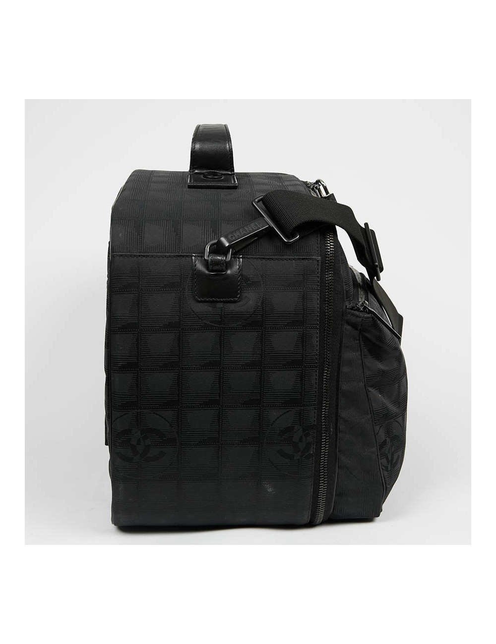 Vanity case CHANEL toile noire monogramme 