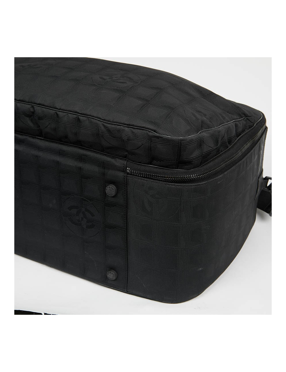 Vanity case CHANEL toile noire monogramme 