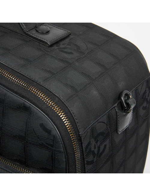 Vanity case CHANEL toile noire monogramme 