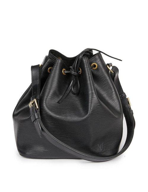 Sac Noé LOUIS VUITTON cuir épi noir