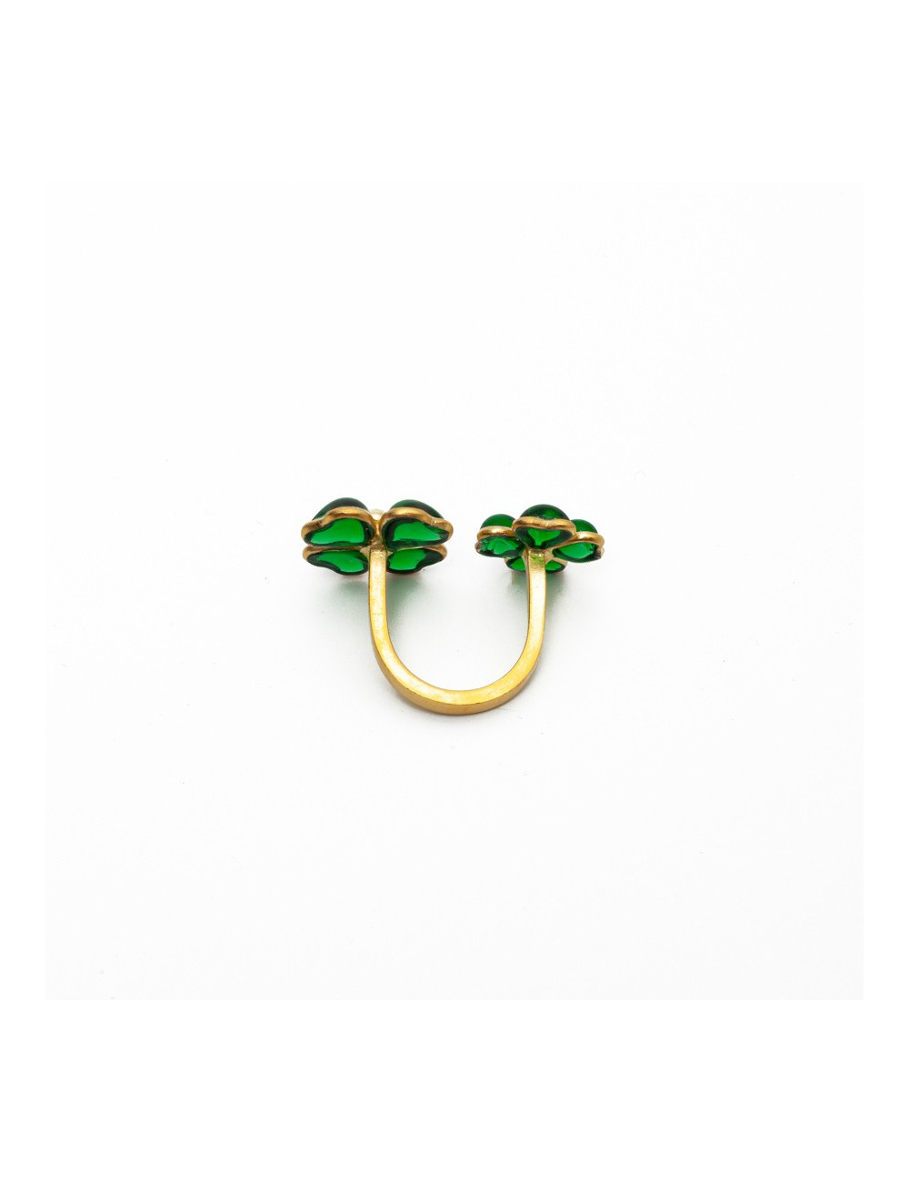MARGUERITE DE VALOIS green flower ring