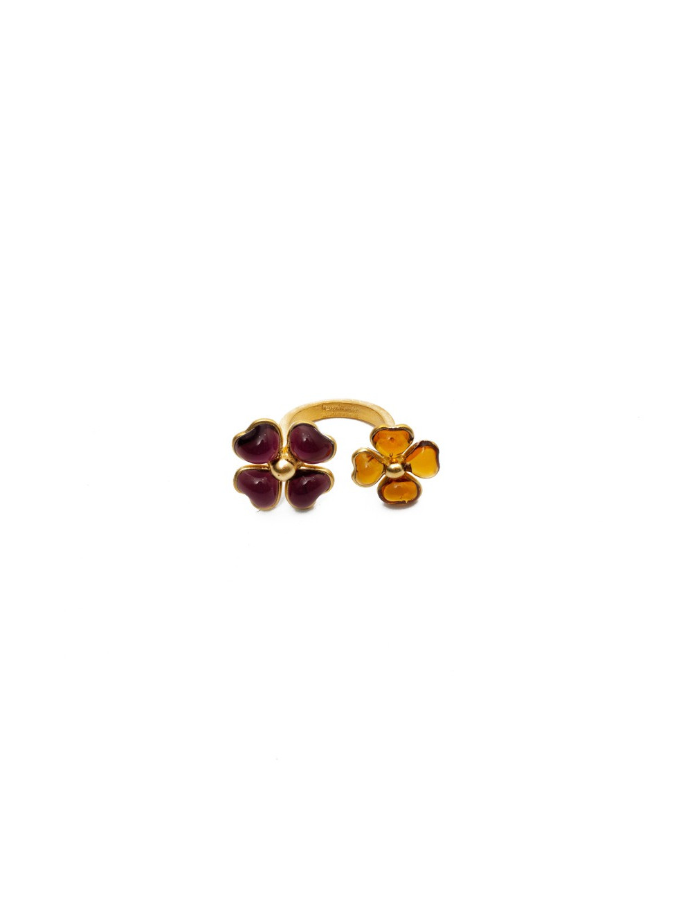 Bague fleur ambre MARGUERITE DE VALOIS