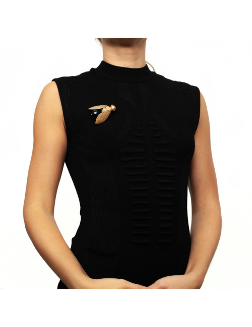 Broche Abeille bleue MARGUERITE DE VALOIS