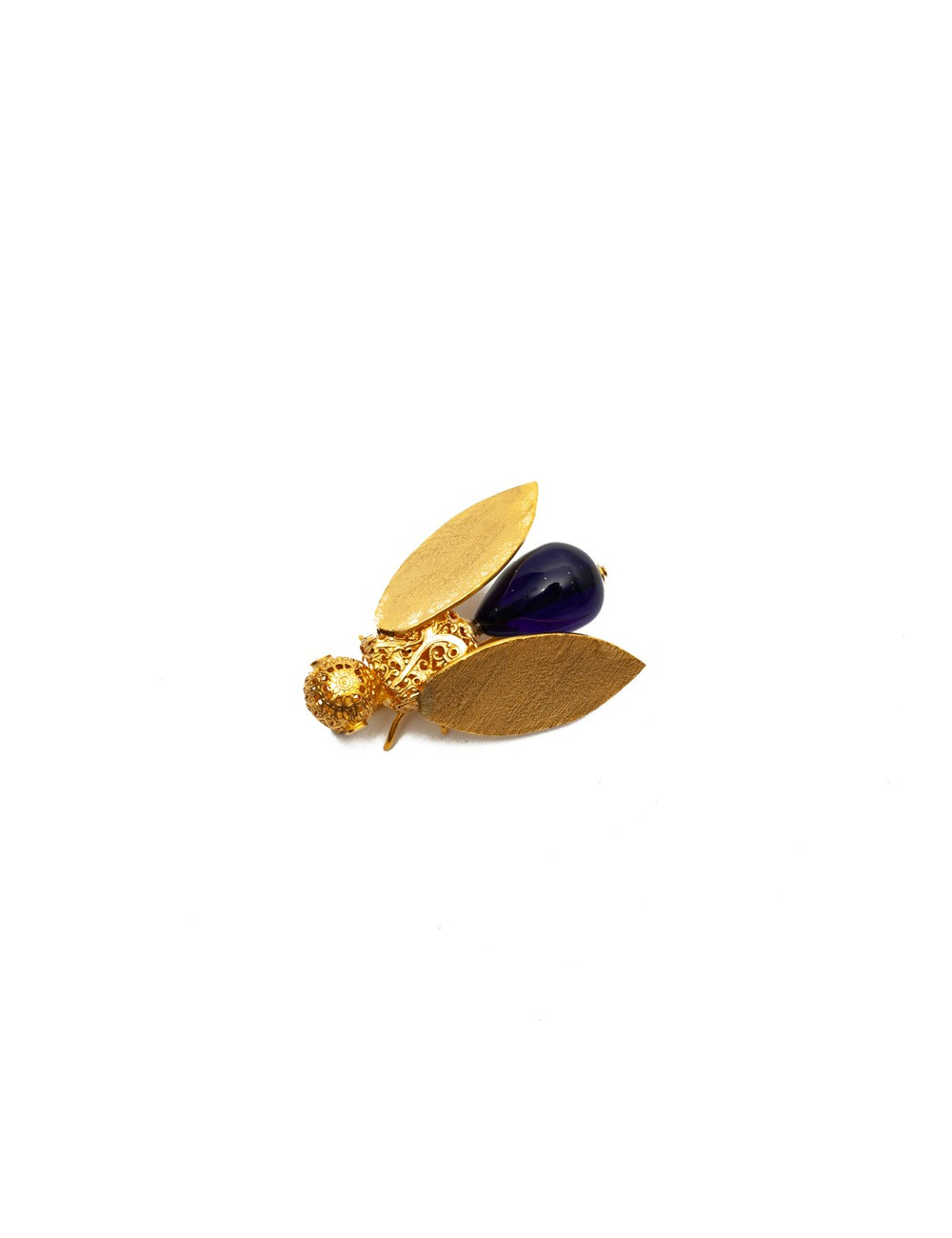 Broche Abeille bleue MARGUERITE DE VALOIS