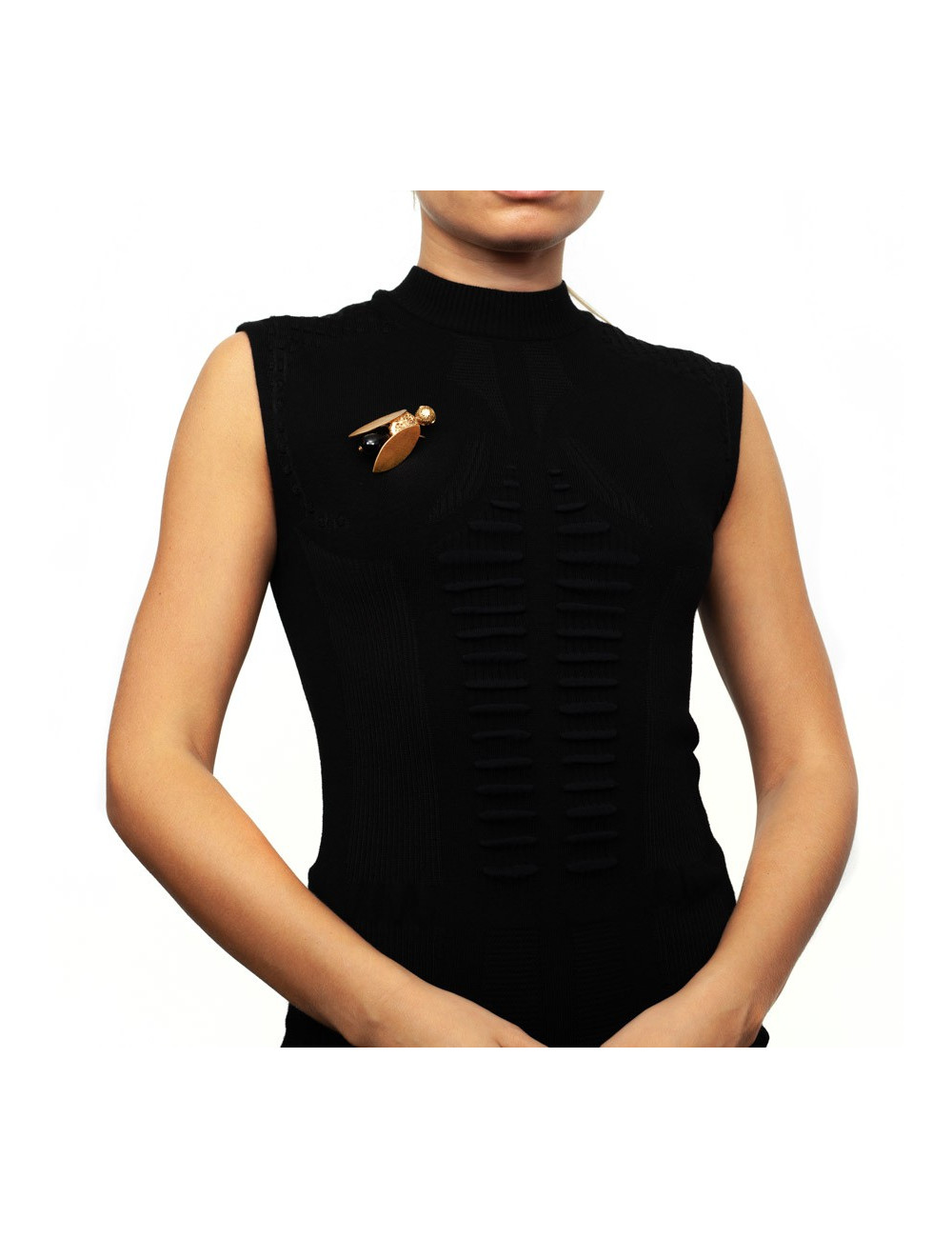 Broche Abeille noire MARGUERITE DE VALOIS