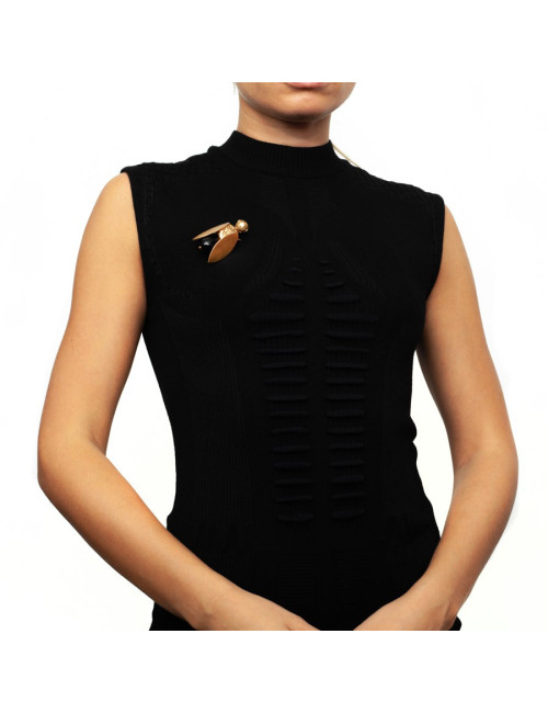 Broche Abeille noire MARGUERITE DE VALOIS