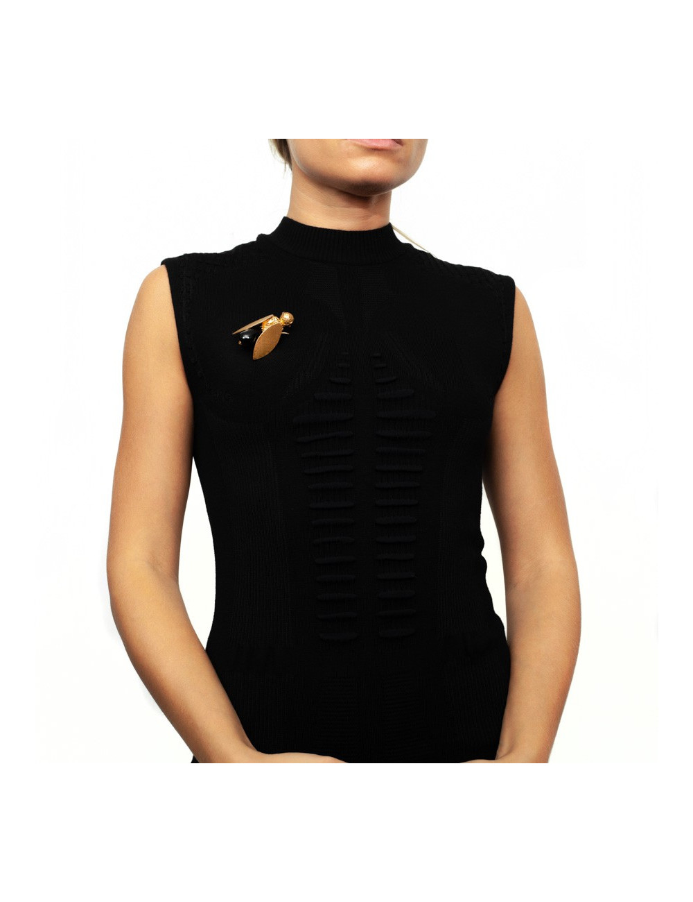 Broche Abeille noire MARGUERITE DE VALOIS