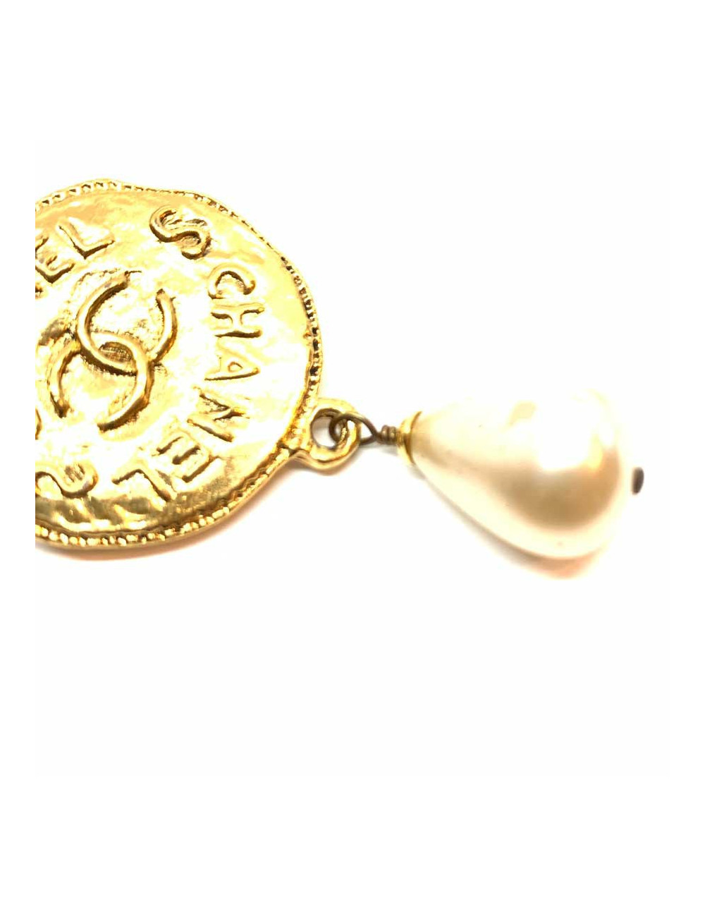 Broche CHANEL vintage perle