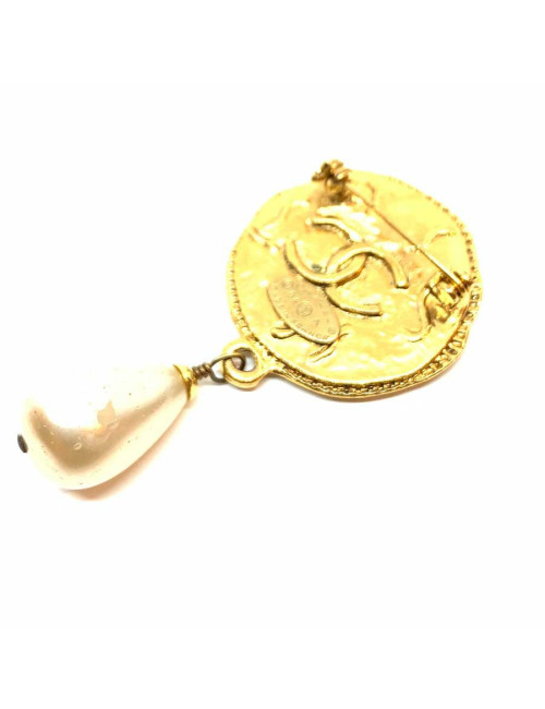 Broche CHANEL vintage perle