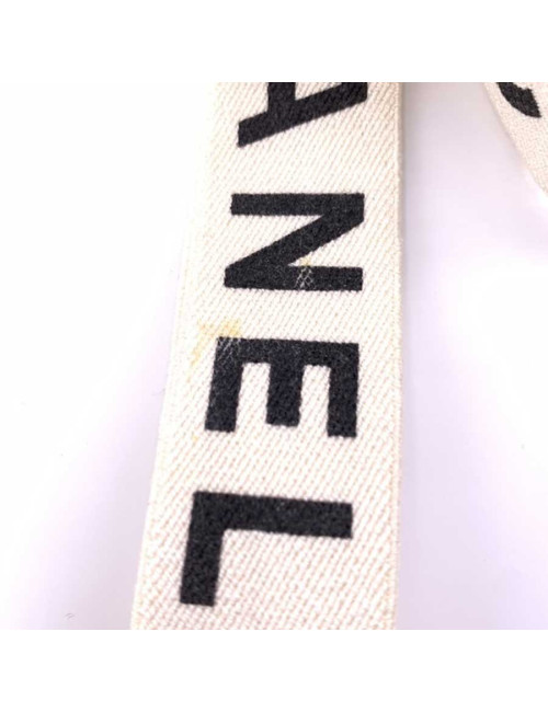 Bretelles CHANEL vintage blanches
