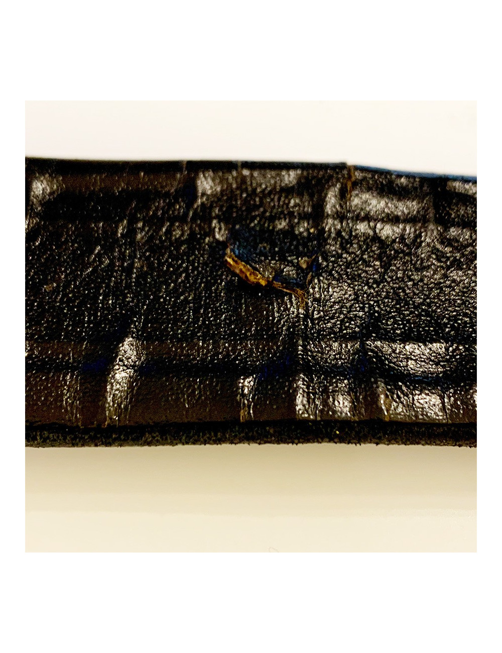 Ceinture vintage logo CHANEL noir