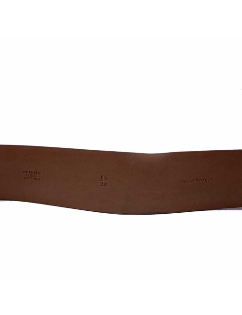 Ceinture cuir rouge CHANEL